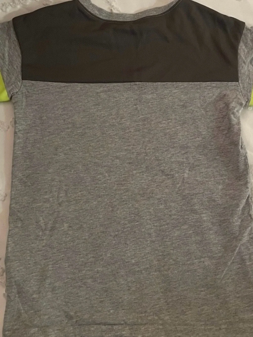 Carter's Gray Tee with Neon Green